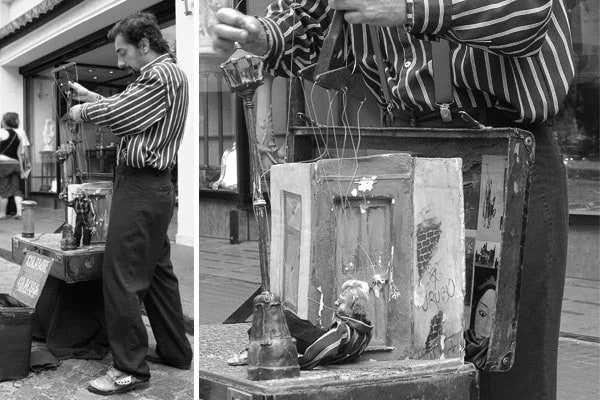 Puppeteer in San Telmo - Photo © Carl Amoth