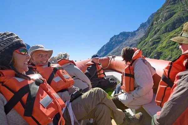 Zodiac boat ride on Lake Viedma