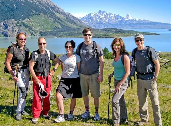 Trekking to Laguna Azul. Mariniella & Claudio, Molly & Aaron, and Bev & Carl. Los Glaciares National Park, Patagonia, Argentina