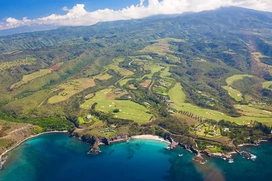 Arial view of the bay... - Photo © Carl Amoth