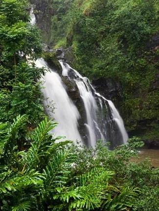 Upper Waikani Falls - Photo © Carl Amoth