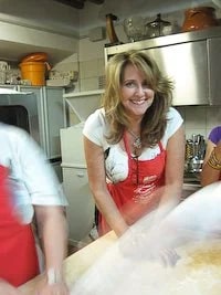 Bev making dough for pasta