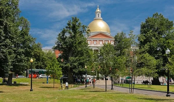 The State House from The Boston Common