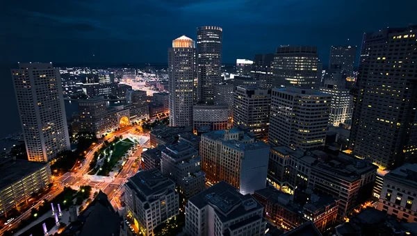 Boston Skyline from the rooftop of the Marriott Boston Commons