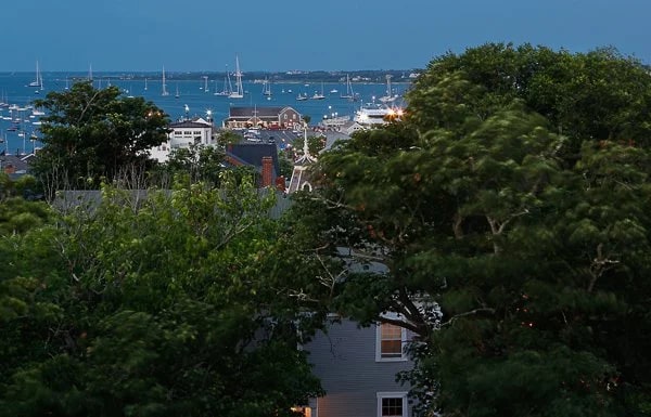 Rooftop view from the Jared Coffin House, Nantucket