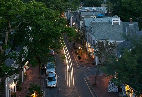 Rooftop view from the Jared Coffin House, Nantucket