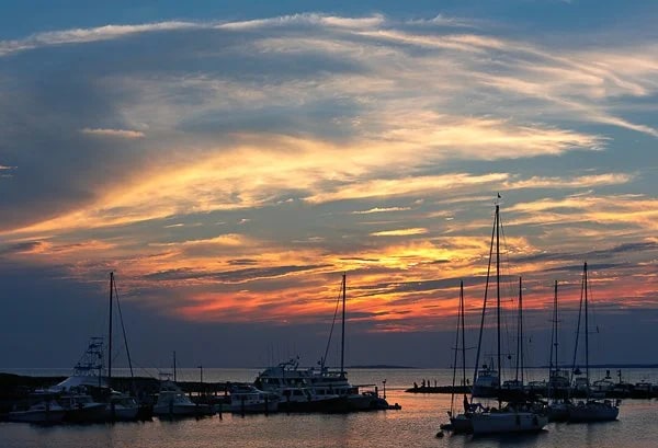 Harbor sunset at Menemsha Bight, Martha's Vineyard