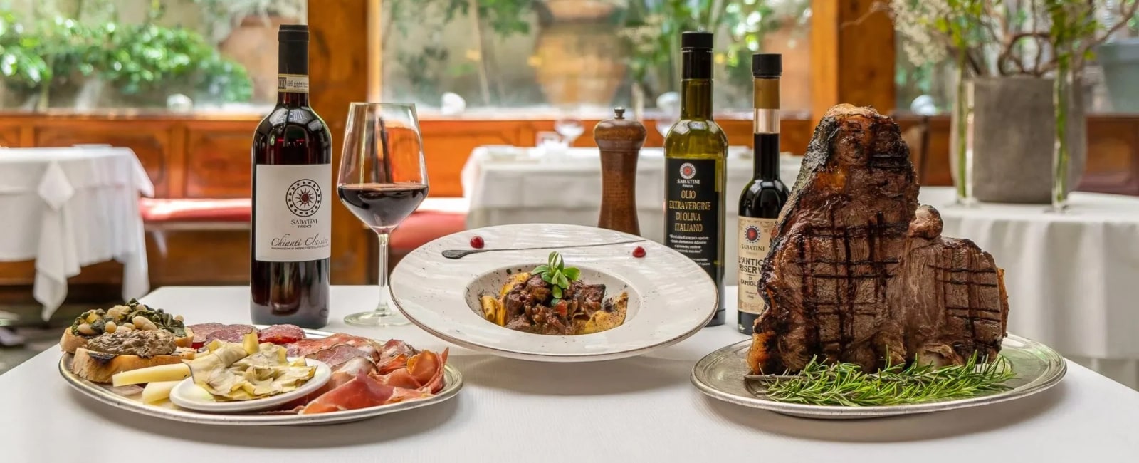 Some of the fine cuisine at Sabatini - photo courtesy of restaurant