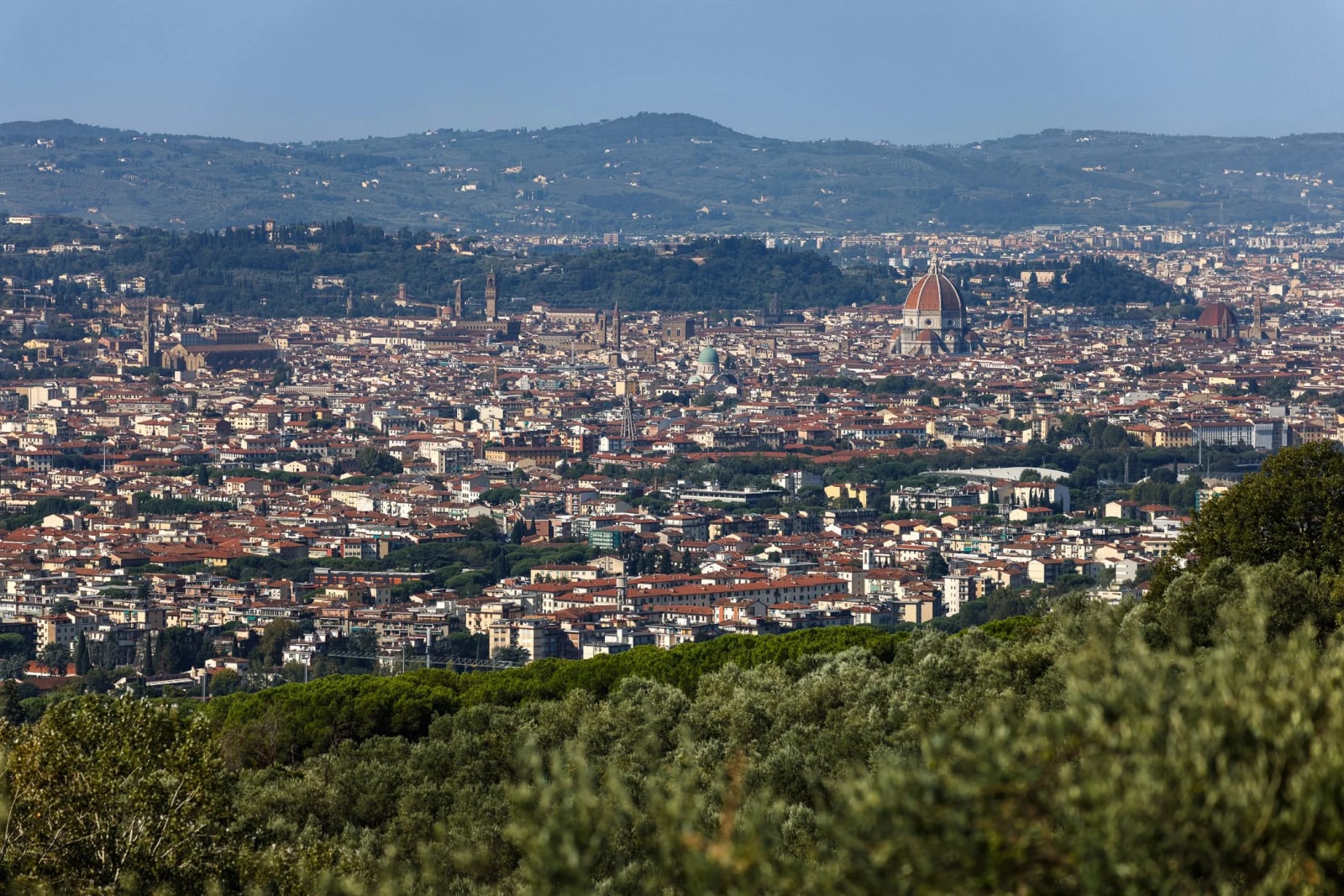 View of Florence from the pool area
