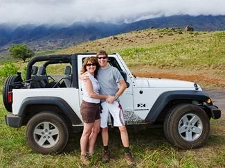 Bev and Carl along the Hana Highway