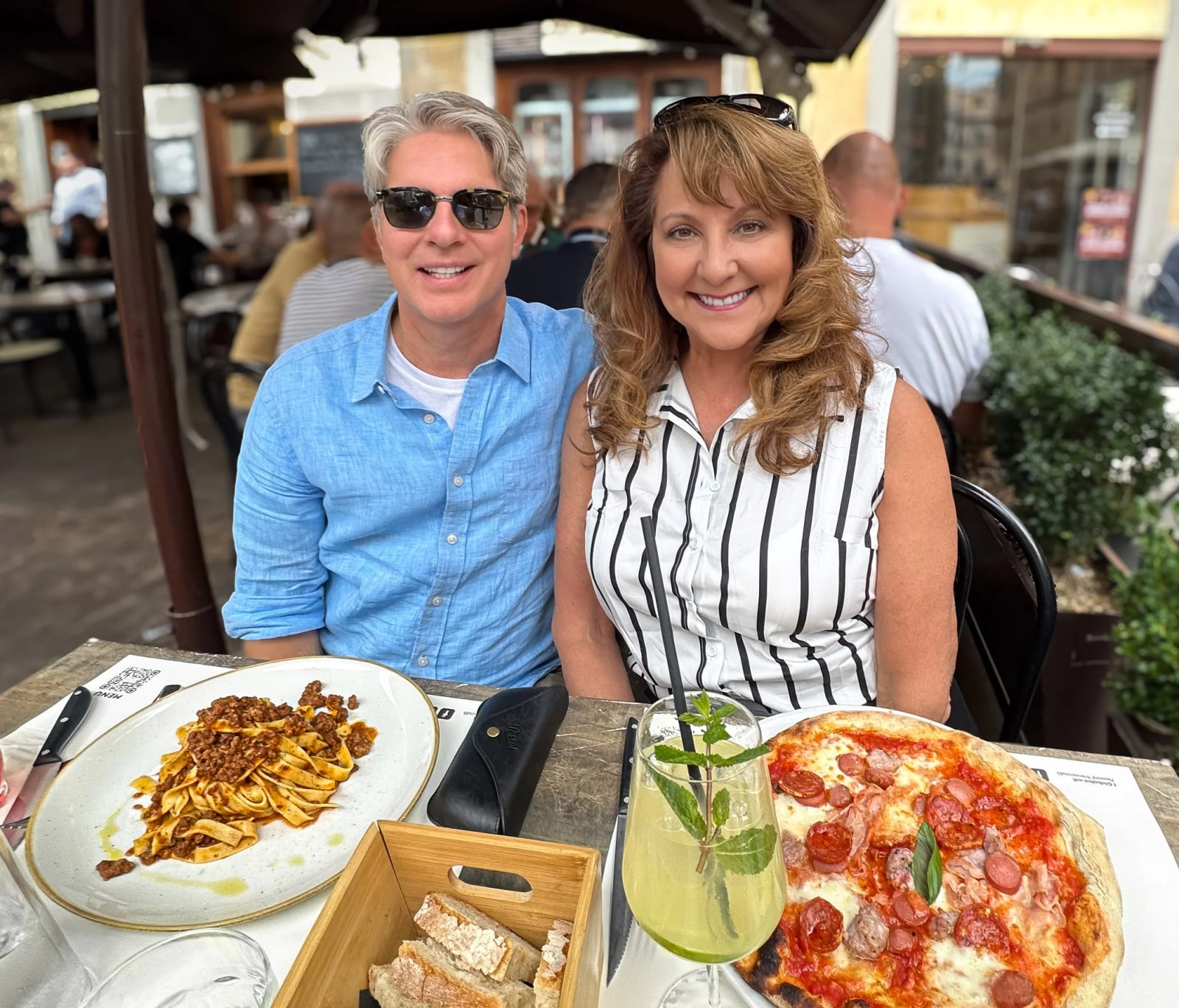 At I Ghibellini - delicious pizza’s and tagliatelle ragu!