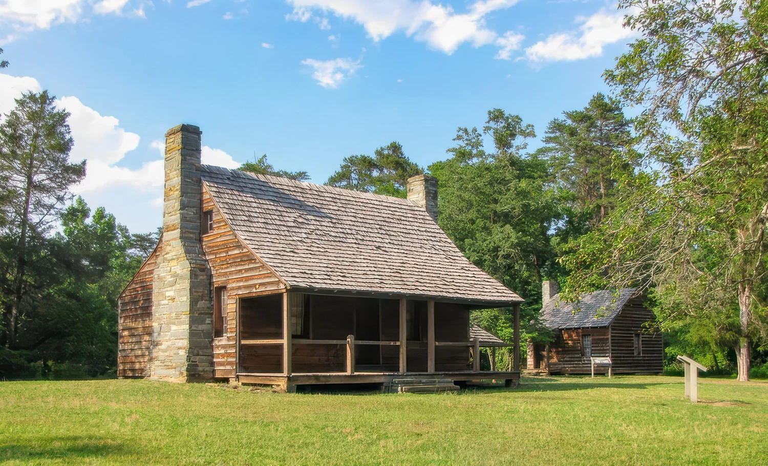 The Kron cabin on the old McGregor tract, now Morrow Mountain State Park, North Carolina
