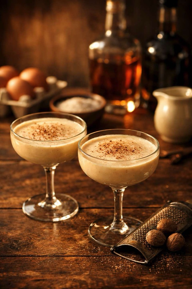Holiday Eggnog cocktail